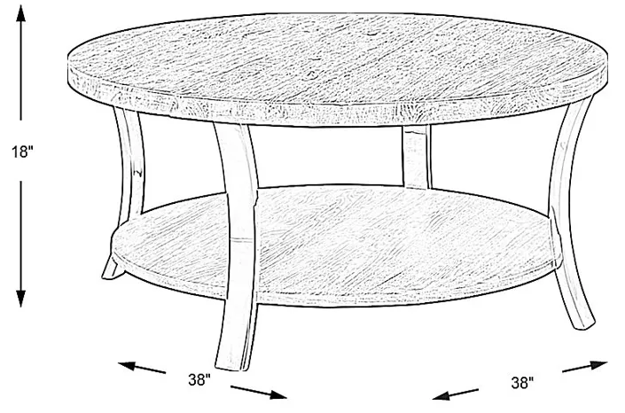 Arland Brown Round Cocktail Table