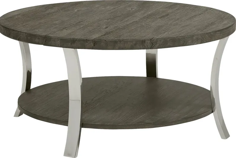 Arland Brown Round Cocktail Table