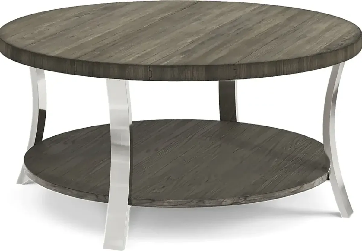 Arland Brown Round Cocktail Table