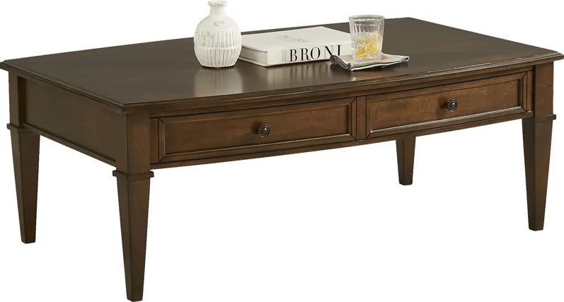 Russo Lane Brown Storage Cocktail Table