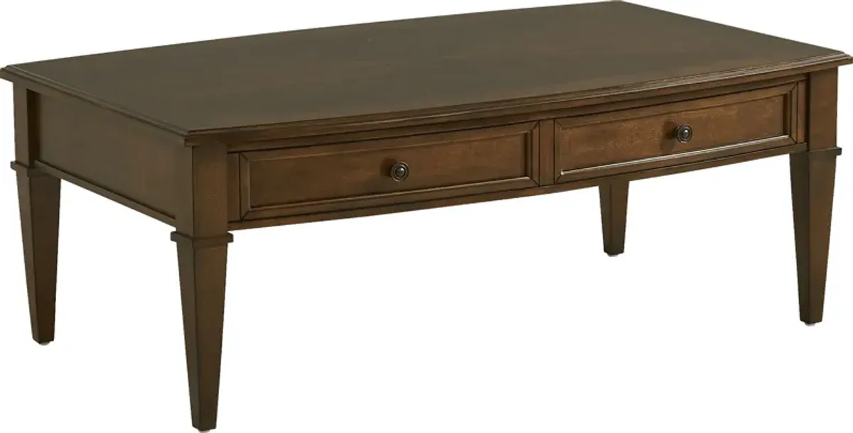 Russo Lane Brown Storage Cocktail Table