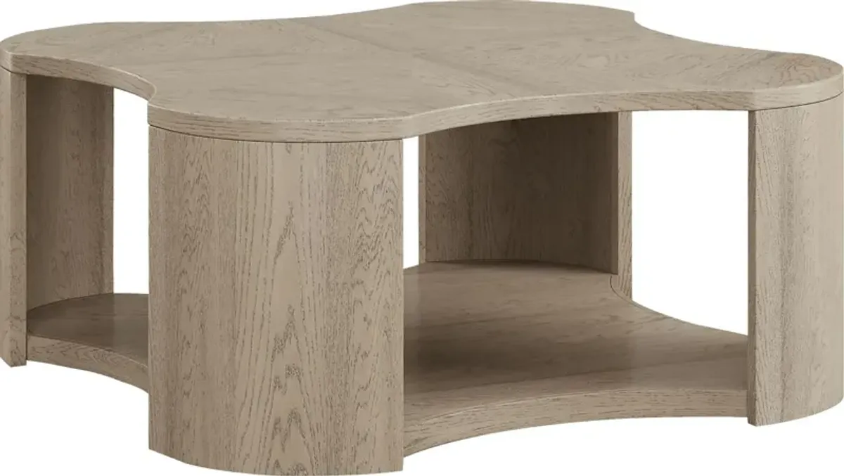 Aspen Grove Tan Cocktail Table