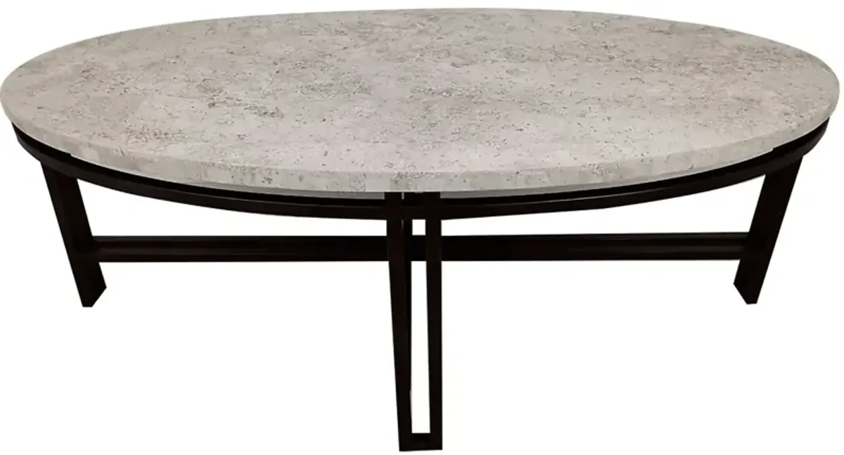 Molino Beige Oval Cocktail Table