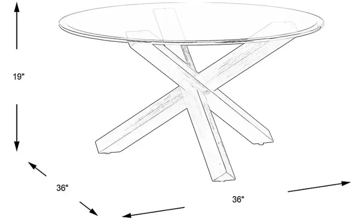 Hollybrooke Black Cocktail Table