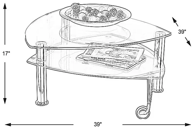 Landmark Metal Cocktail Table