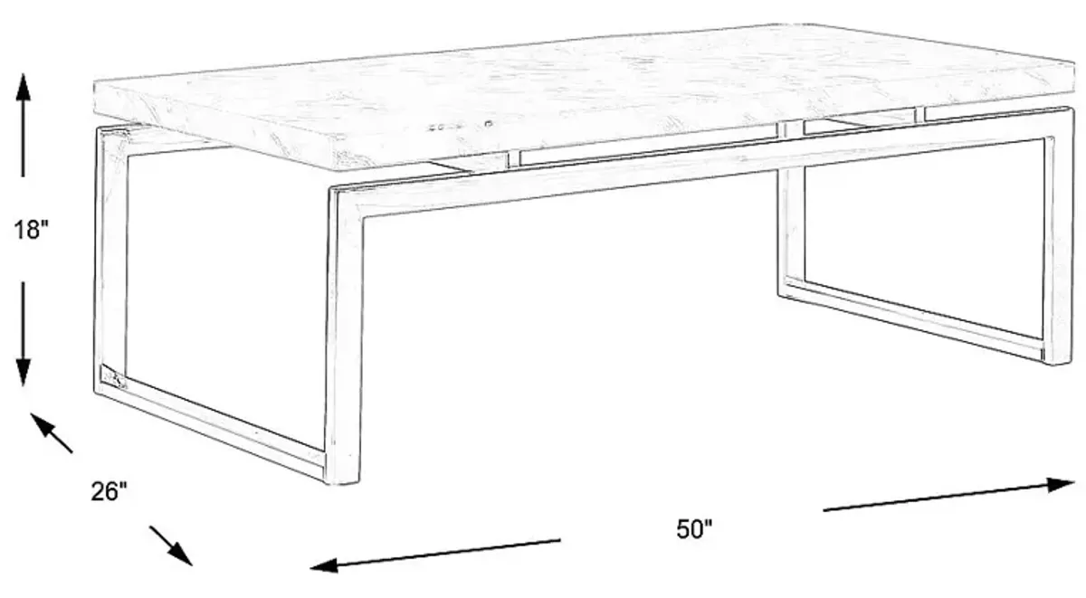 Nerissa Metal Cocktail Table