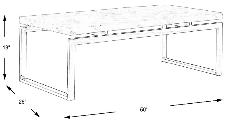 Nerissa Metal Cocktail Table