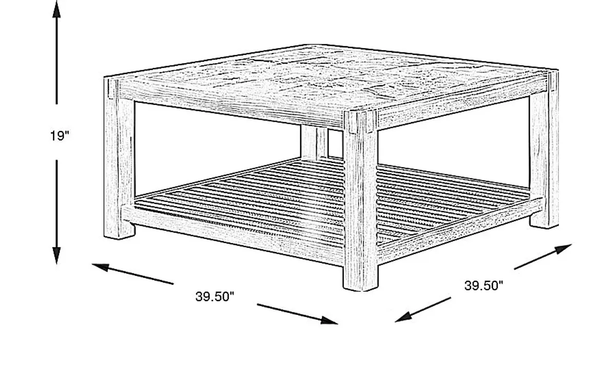 Palatine Brown Cocktail Table