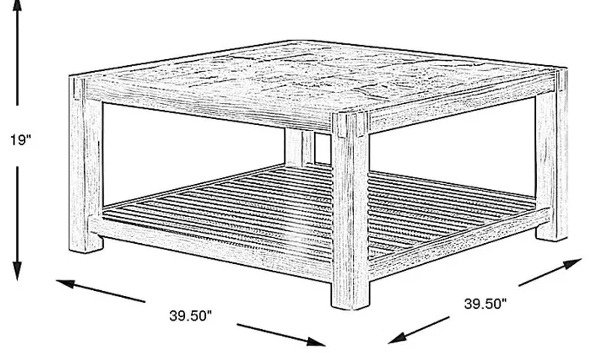 Palatine Brown Cocktail Table