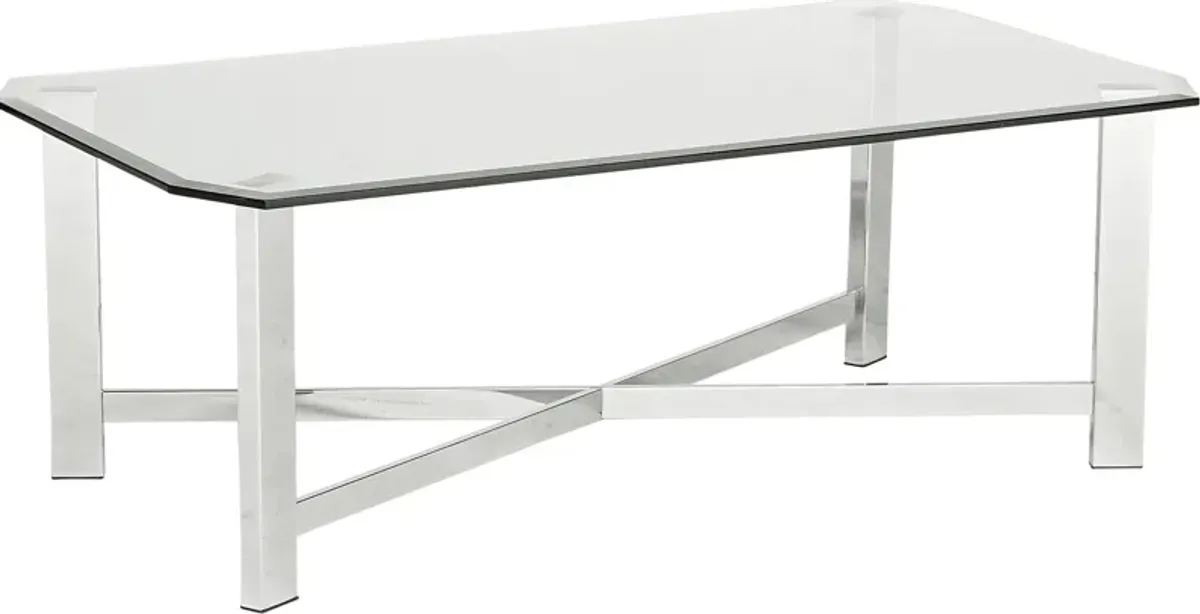 Teagan Chrome Cocktail Table