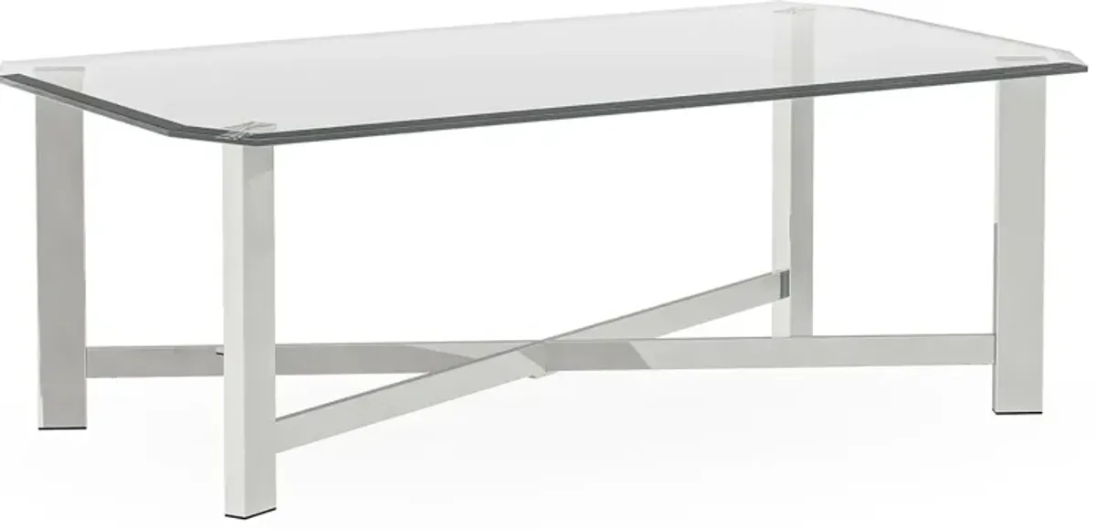 Teagan Chrome Cocktail Table