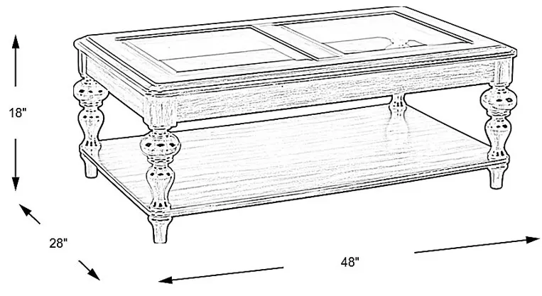 Hutton Brown Cocktail Table