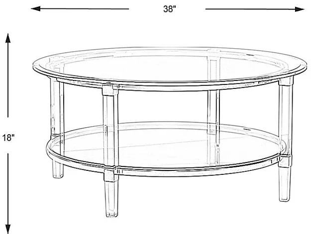 Varna Silver Round Cocktail Table