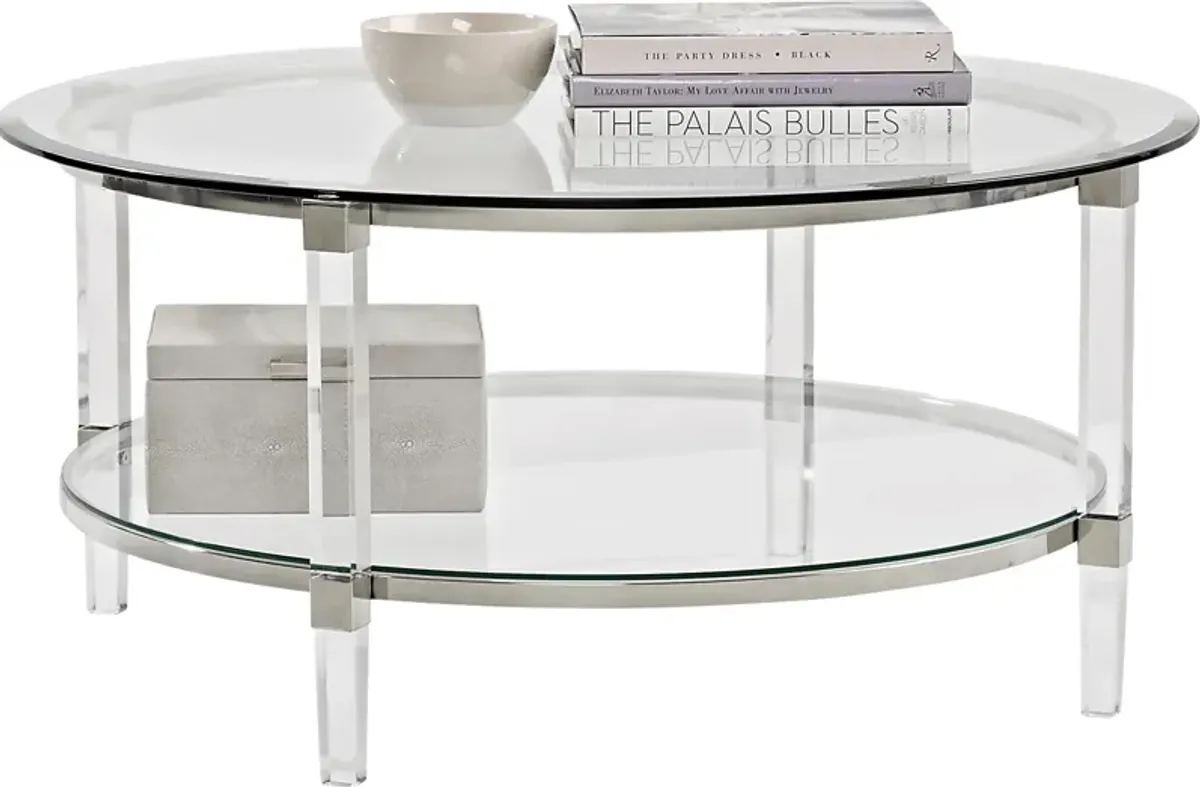 Varna Silver Round Cocktail Table