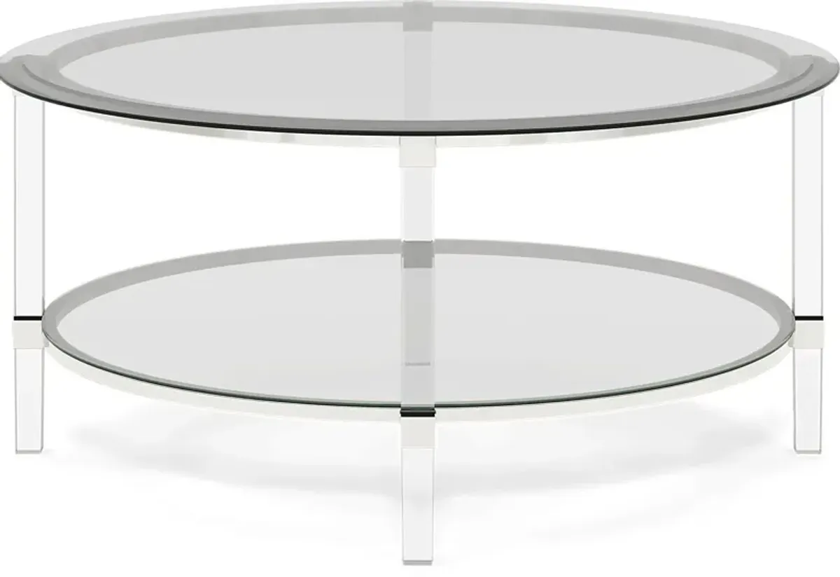 Varna Silver Round Cocktail Table