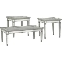 Charlaine Silver 3 Pc Table Set
