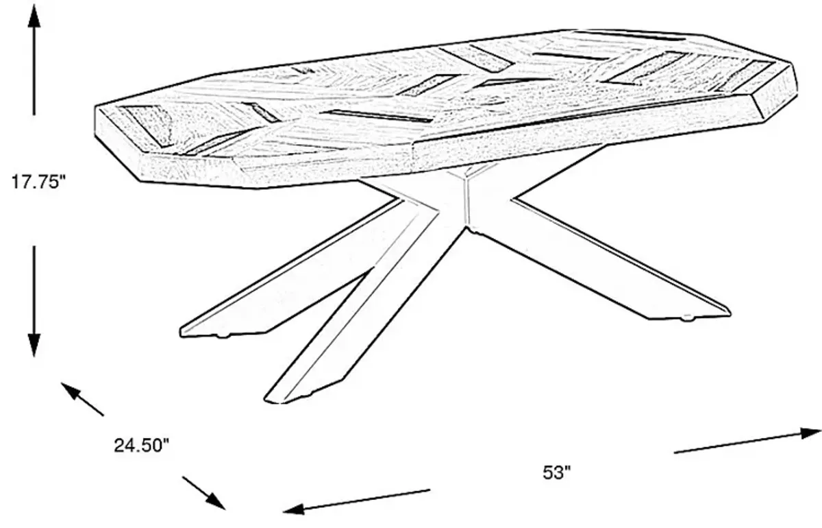 Seneca Cove Natural Cocktail Table