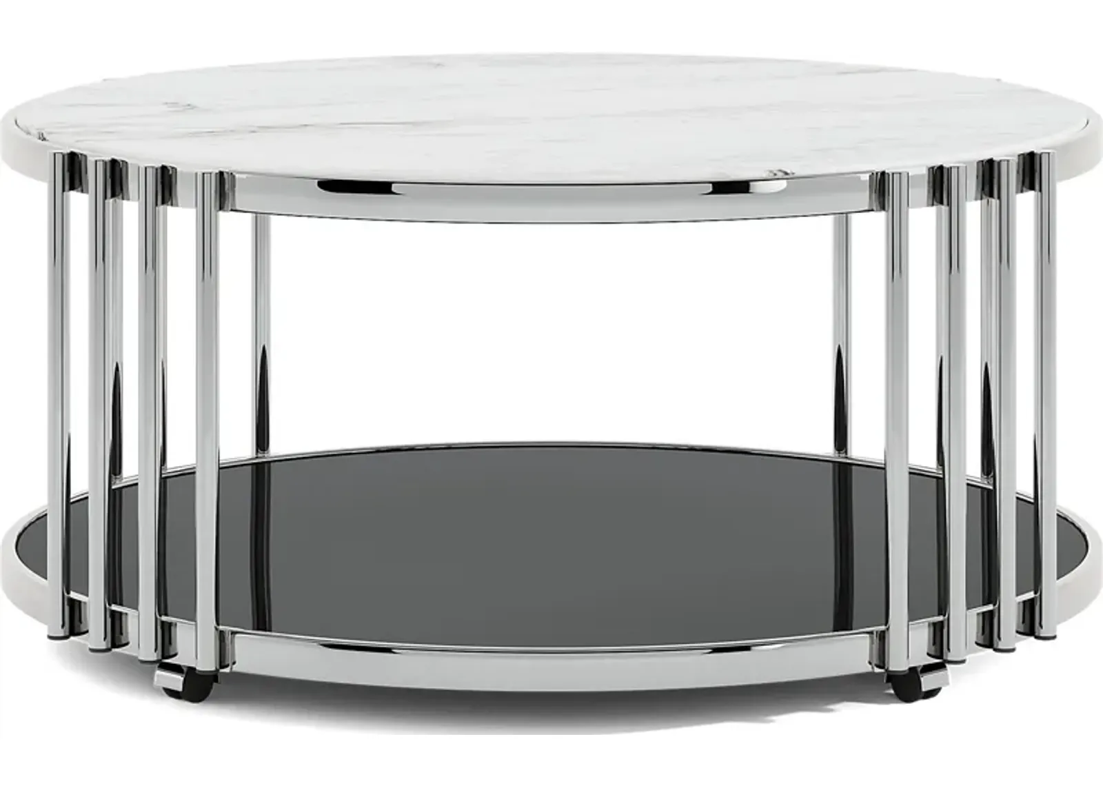 Bardiglio Silver Cocktail Table