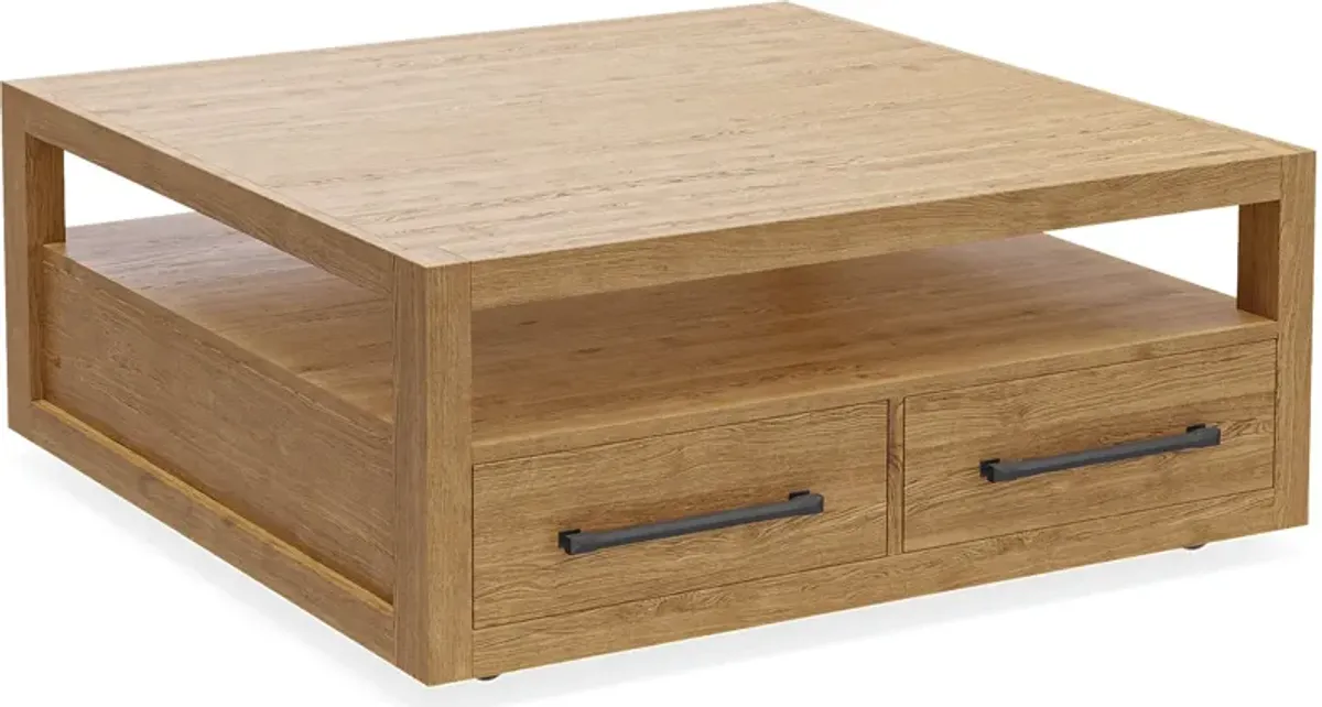 Ithaca Natural Square Cocktail Table