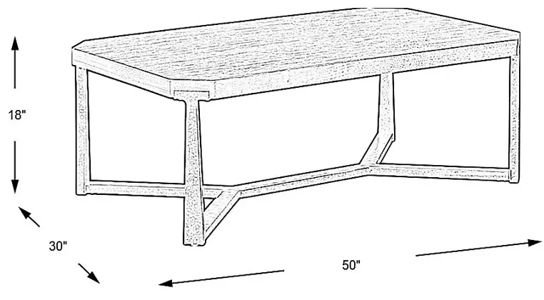 Zandra Gray Cocktail Table