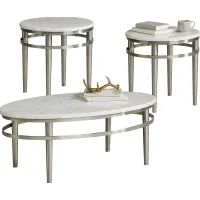 Cazelle Gray 3 Pc Occasional Table Set