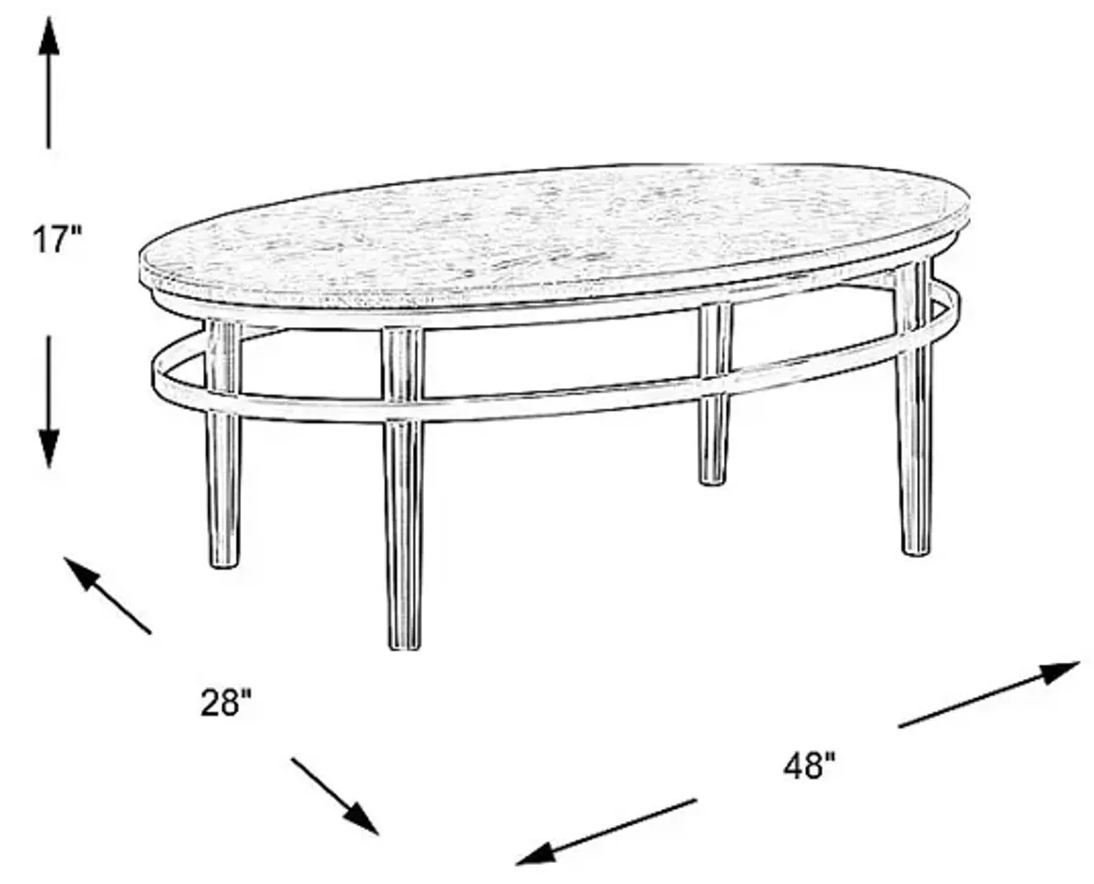 Cazelle Gray Cocktail Table