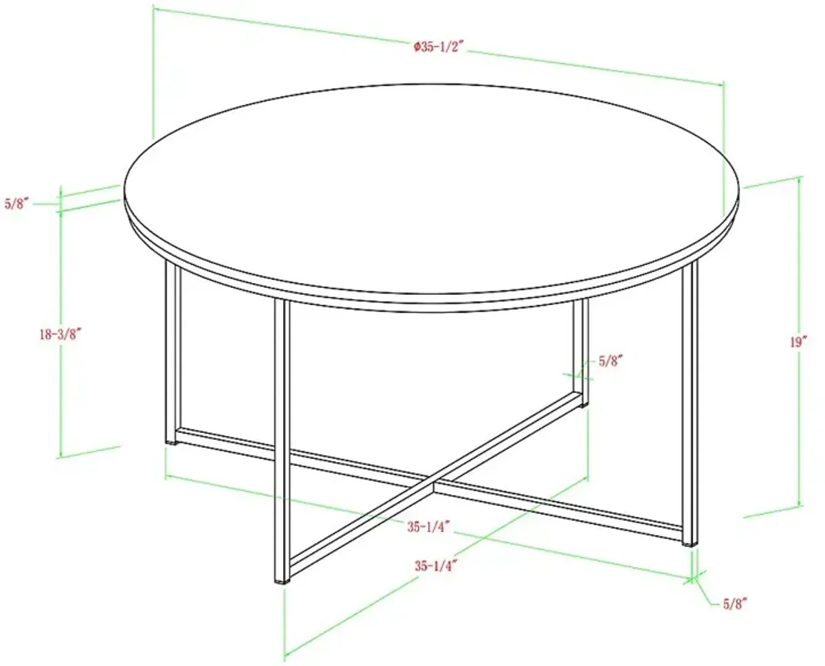 Bryon Alley White Cocktail Table