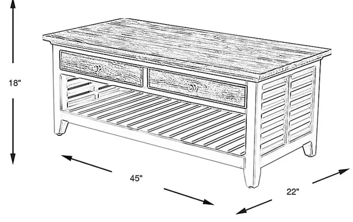 Daphne Gray Cocktail Table