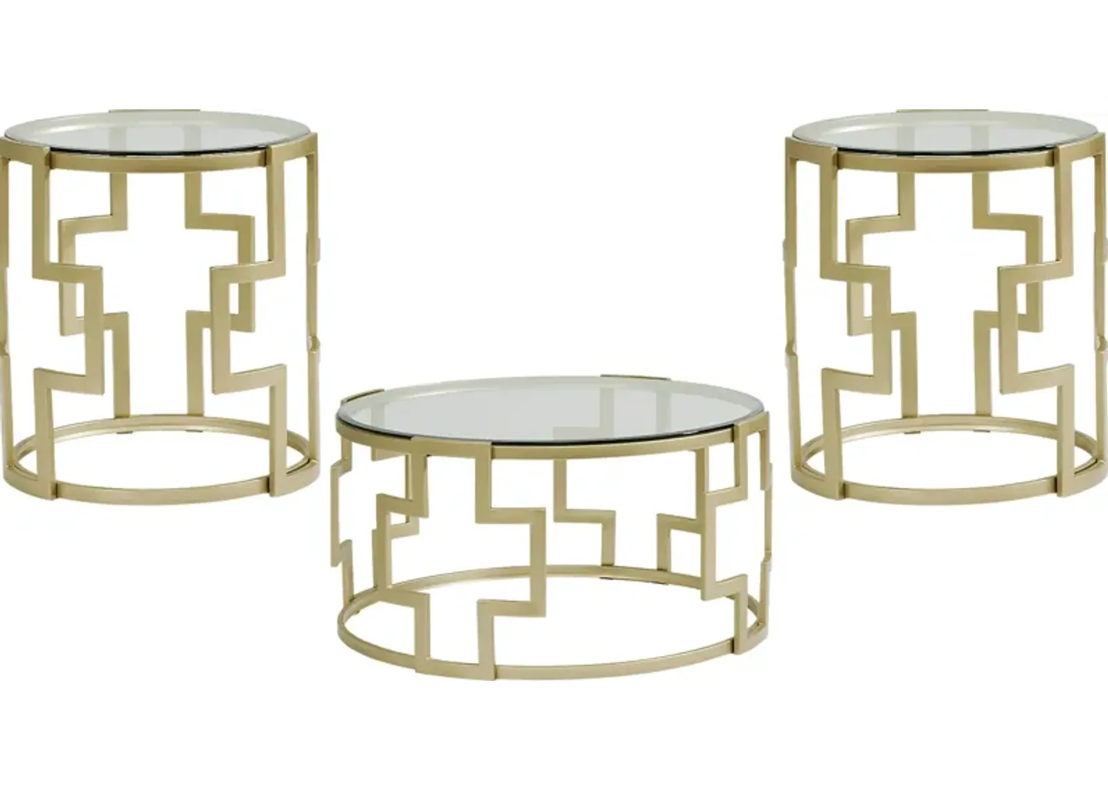 Laurier Park Bronze 3 Pc Table Set