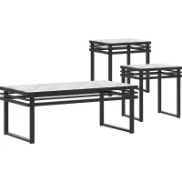 Truanni Black 3 Pc Table Set