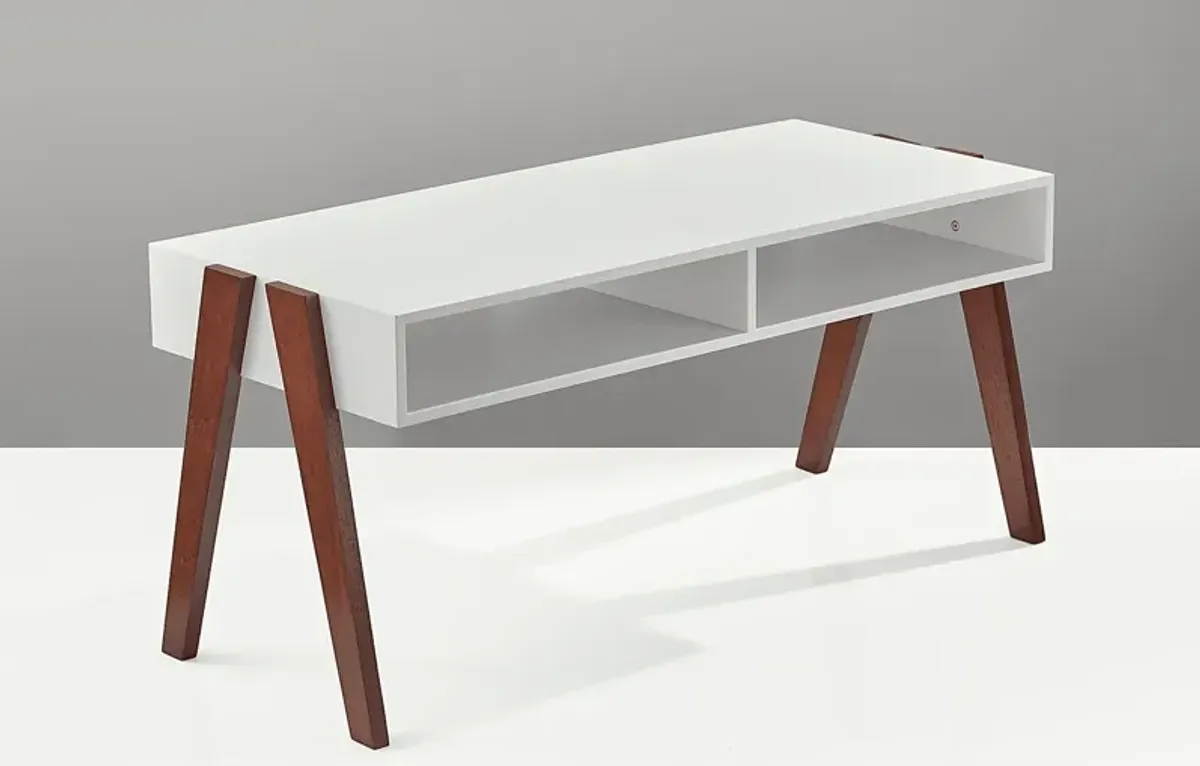 Lerew White Cocktail Table