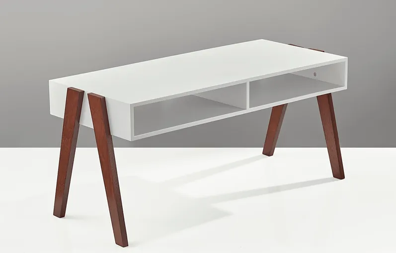 Lerew White Cocktail Table