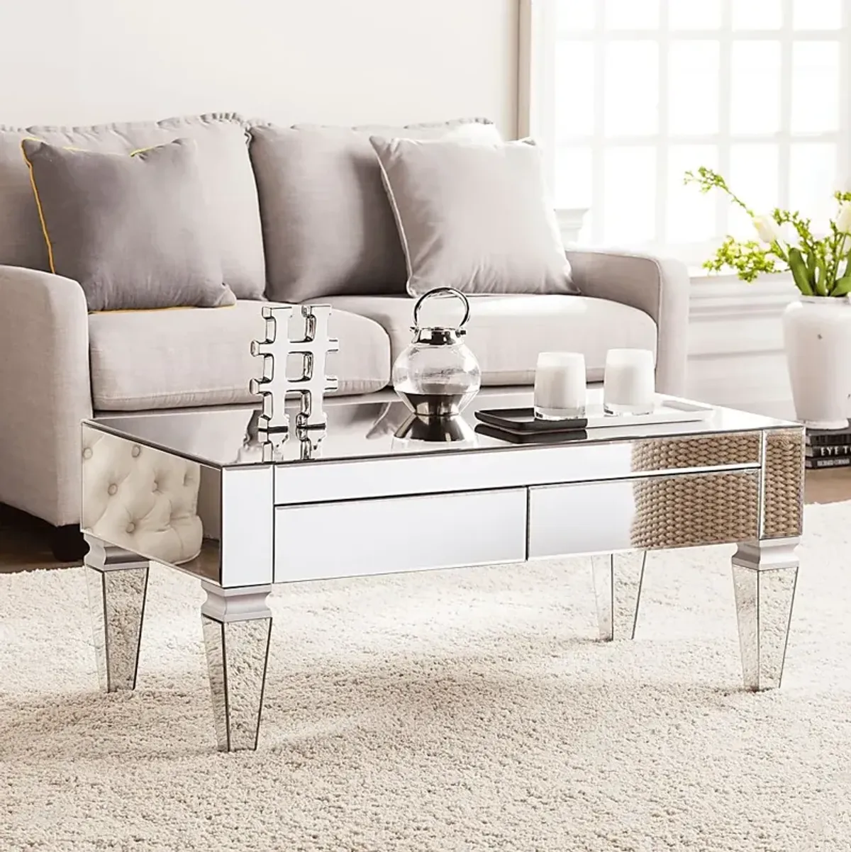 Dubay Silver Cocktail Table