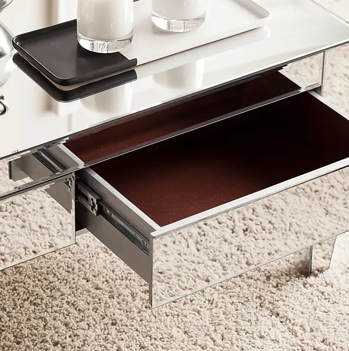 Dubay Silver Cocktail Table