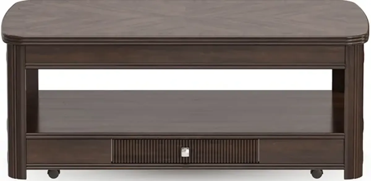 Sedalia Merlot Lift-Top Cocktail Table