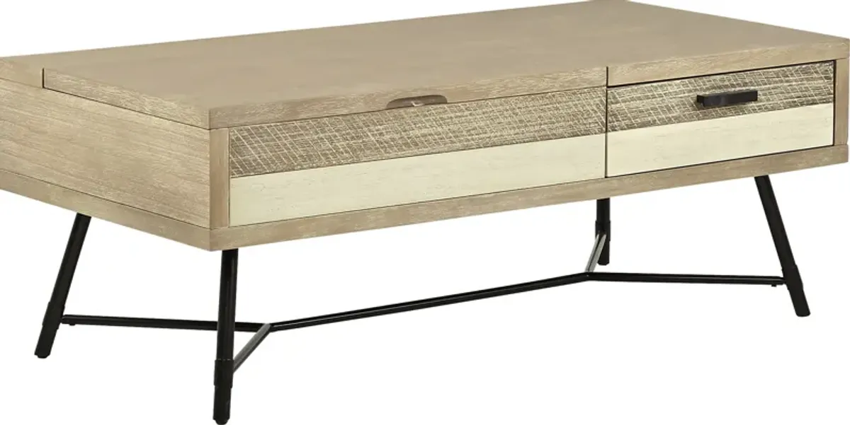 Midtown Loft Natural Lift-Top Cocktail Table