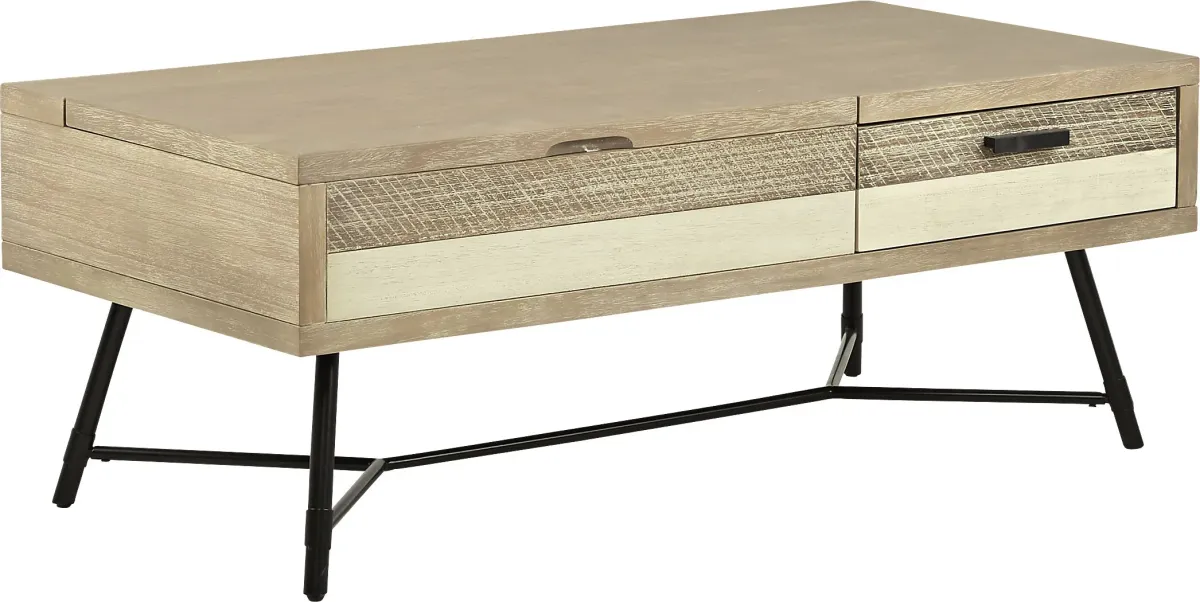 Midtown Loft Natural Lift-Top Cocktail Table