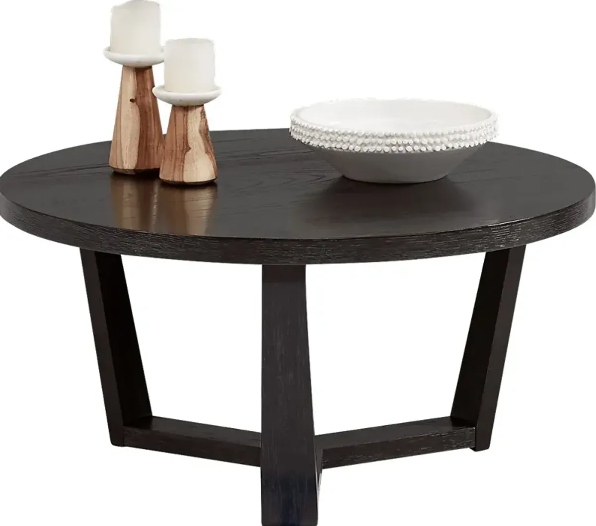 Rumie Dark Brown 30 in. Cocktail Table