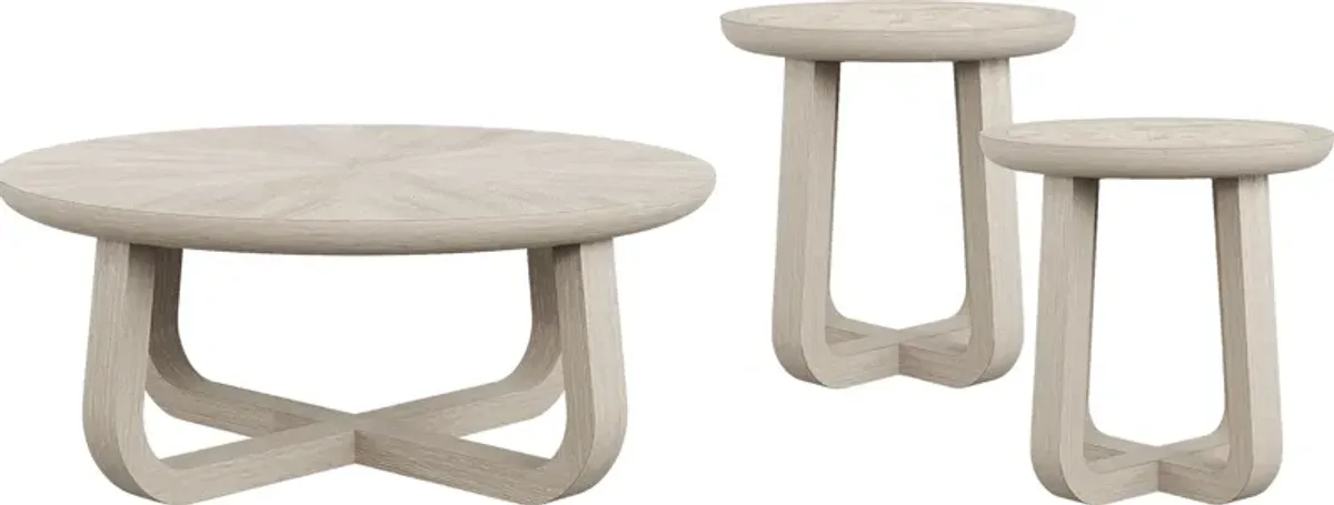 Canyon Light Gray 3 Pc Occasional Table Set