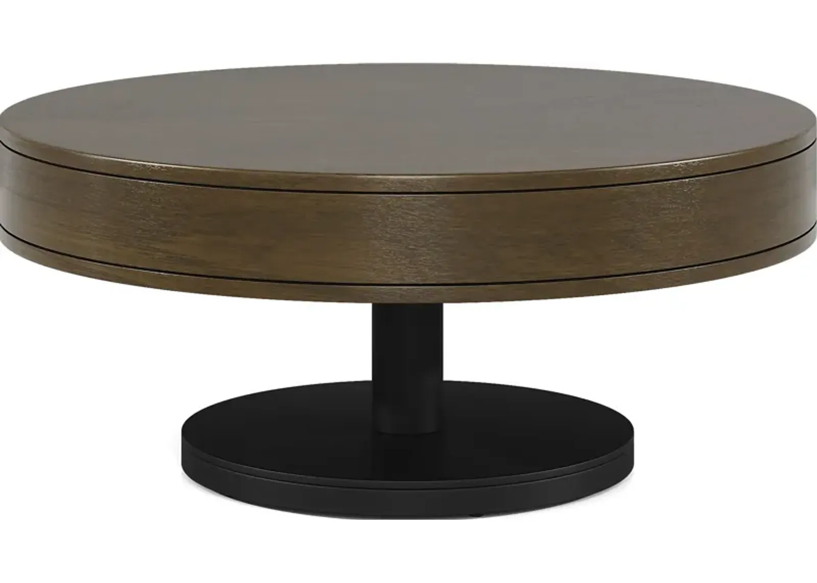 Charmaine Brown Round Cocktail Table