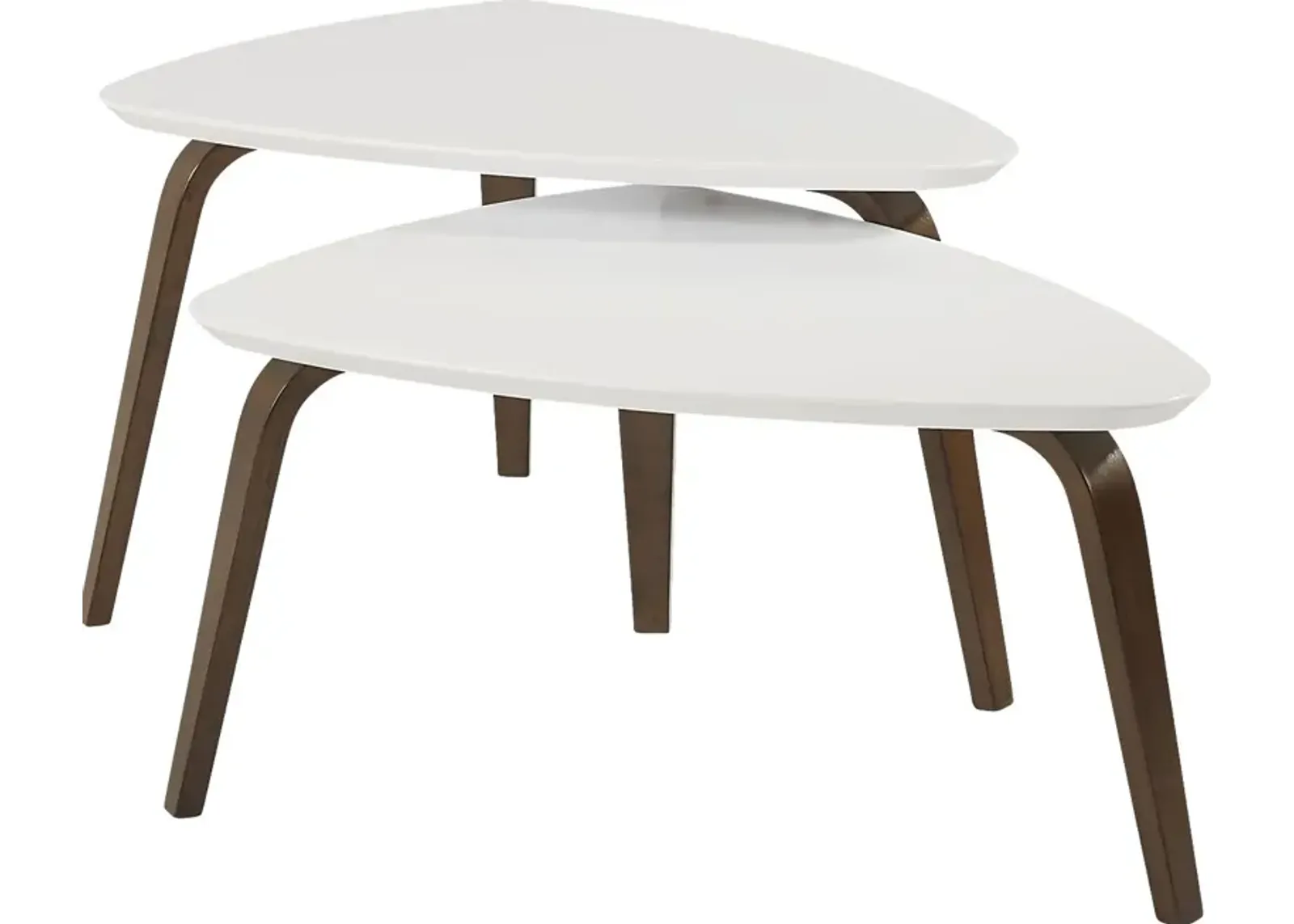 Melodina White 2 Pc Nesting Cocktail Table