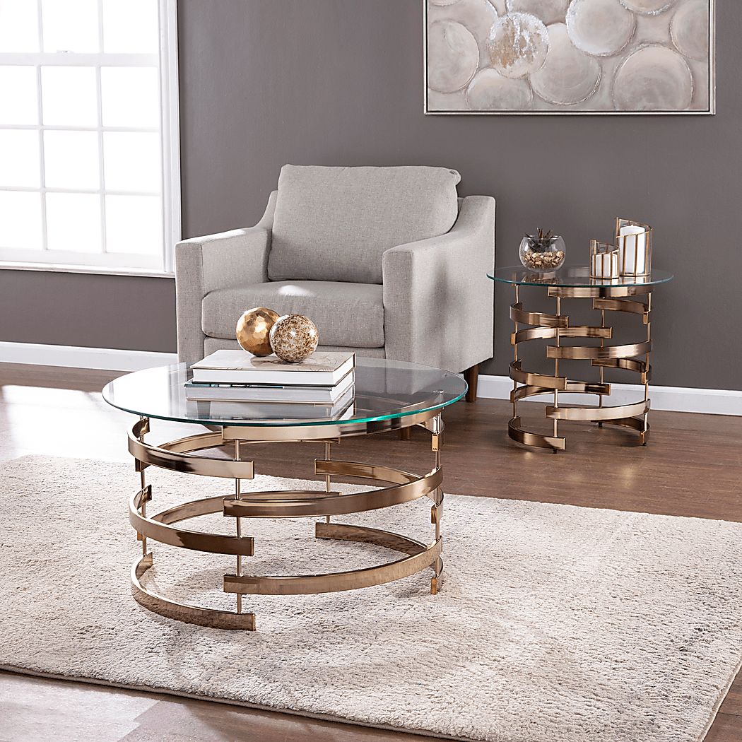 Bryden Gold Cocktail Table