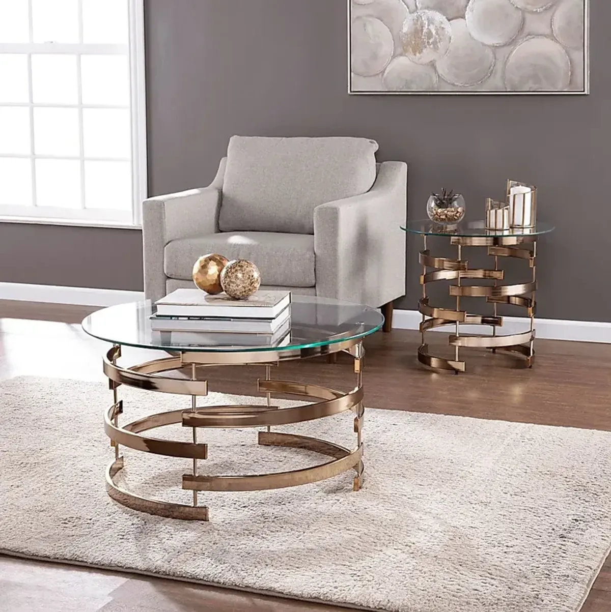 Bryden Gold Cocktail Table