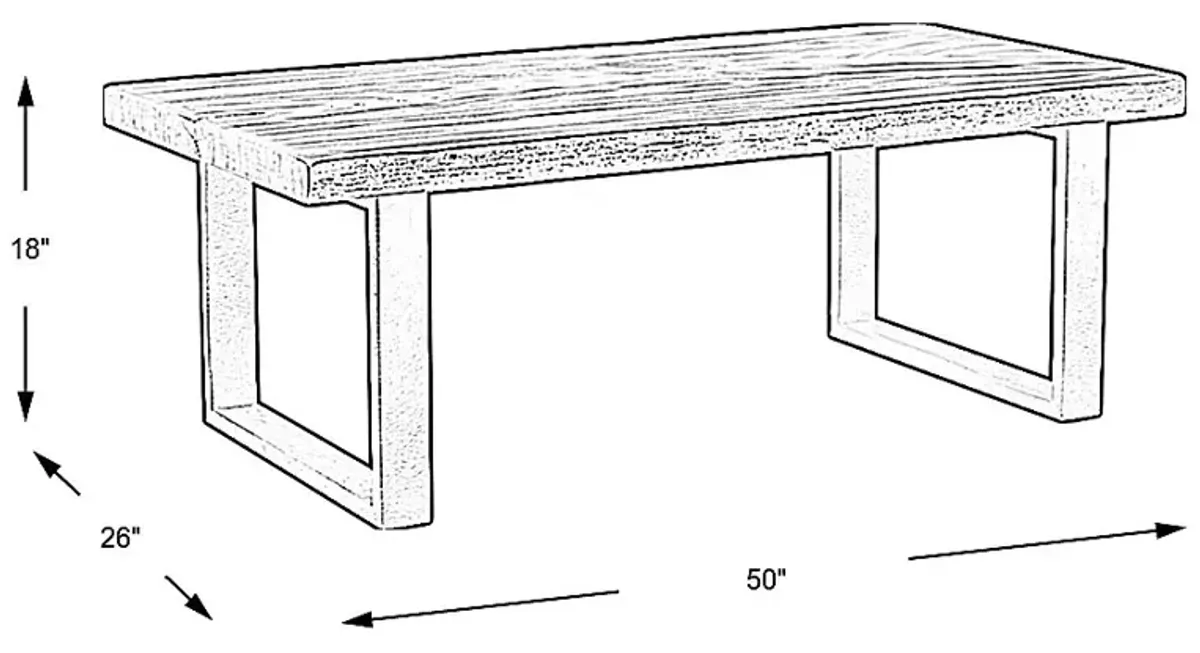 Orchard Grove Mahogany Cocktail Table