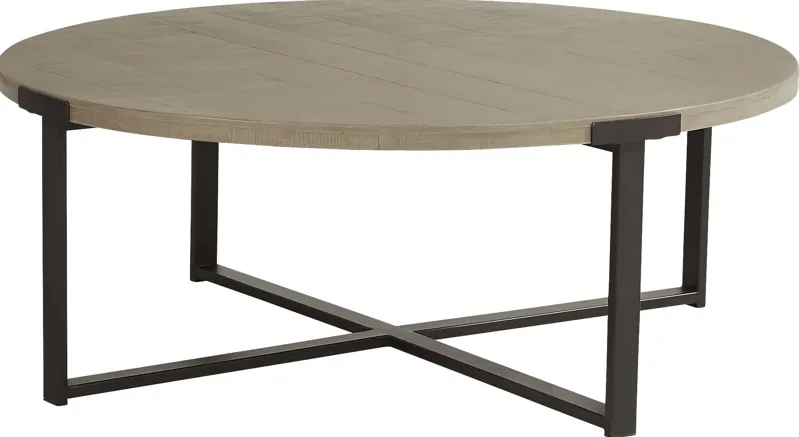 Wheeler Natural Round Cocktail Table