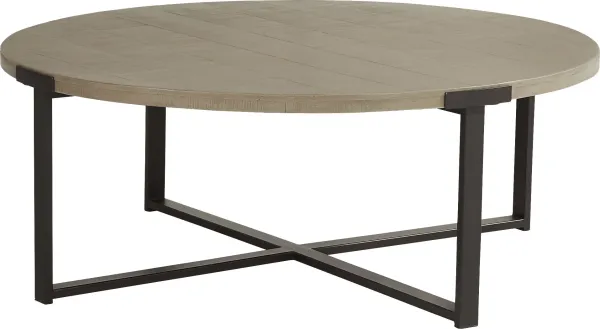 Wheeler Natural Round Cocktail Table