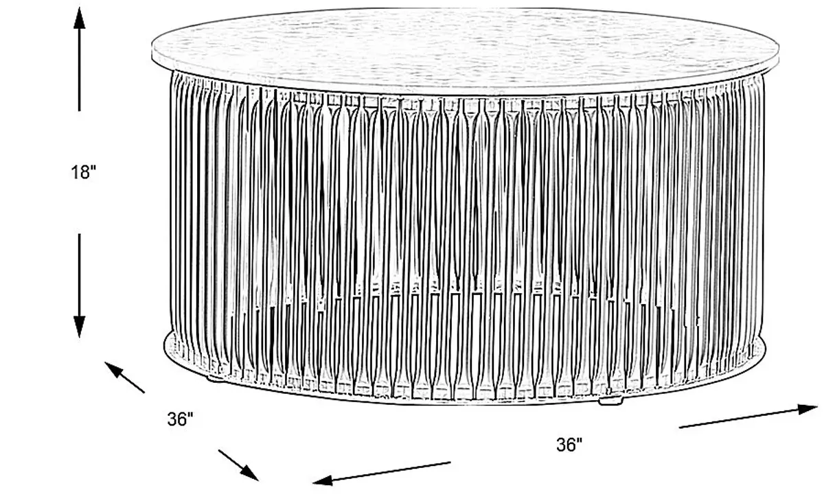 Slabtown White Cocktail Table