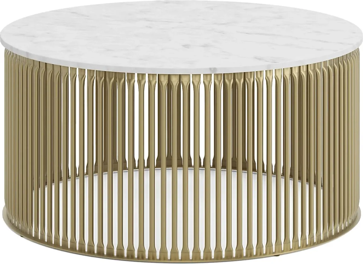 Slabtown White Cocktail Table