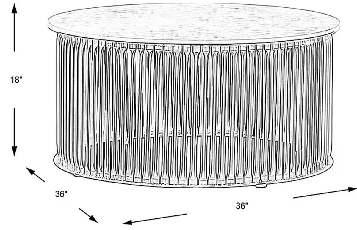 Slabtown White Cocktail Table