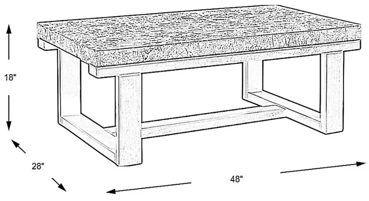 Caleb Espresso Cocktail Table